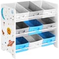 Miniatyrbild 1 av 7: Rootz Toy organizer - Leksaksskåp - Förvaringsskåp barnrum - Vit - 62,5 x 29,5 x 60 cm