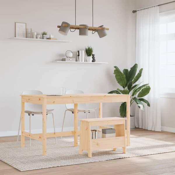 vidaXL Gangbenk 60x28x45 cm heltre furu