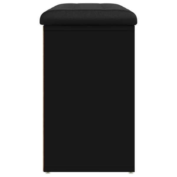 vidaXL skobænk 82x32x50 cm konstrueret træ sort
