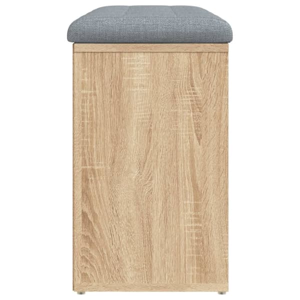 vidaXL skobænk 82x32x50 cm konstrueret træ sonoma-eg