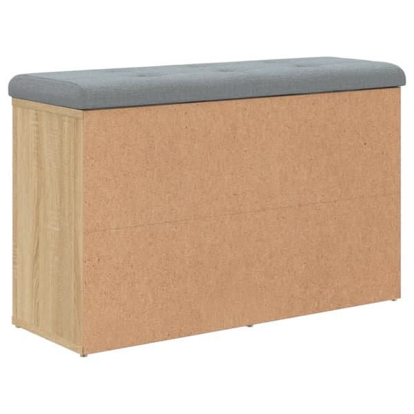vidaXL skobænk 82x32x50 cm konstrueret træ sonoma-eg