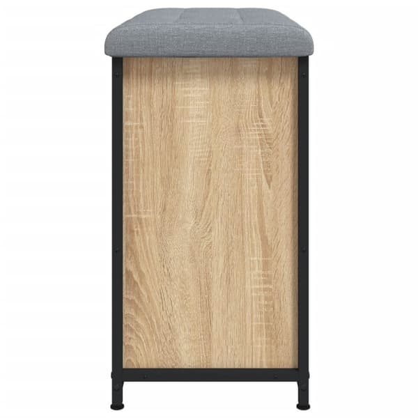 vidaXL skobænk med vippeskuffe 62x32x56 cm sonoma-eg