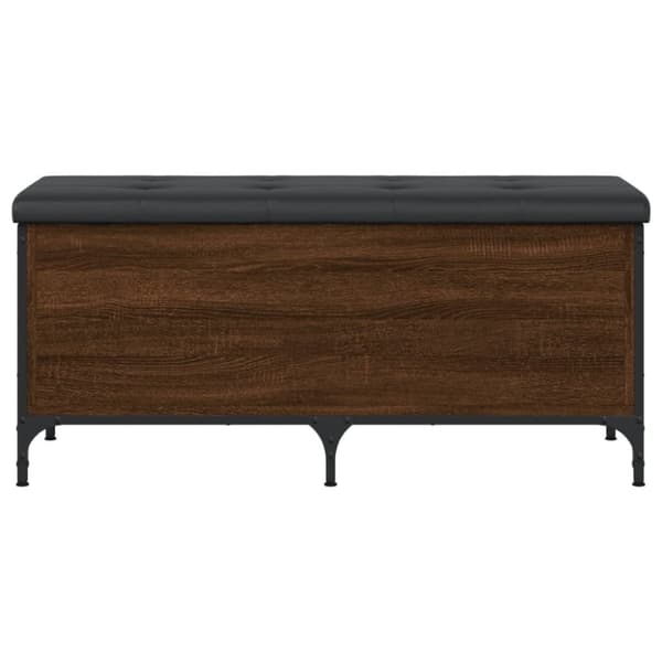 vidaXL opbevaringsbænk 102x42x45 cm konstrueret træ brun egetræsfarve