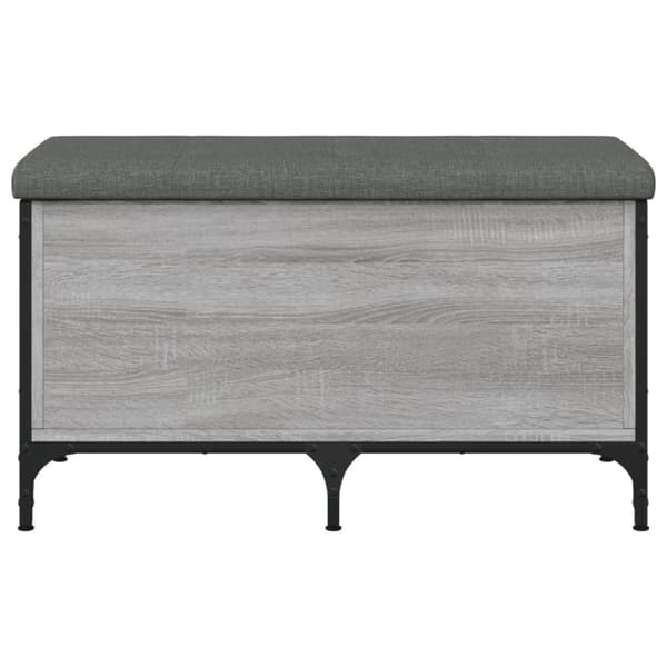 vidaXL skobænk 82x42x45 cm konstrueret træ grå sonoma-eg
