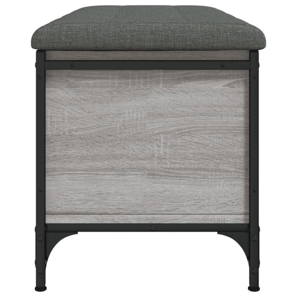 vidaXL skobænk 82x42x45 cm konstrueret træ grå sonoma-eg