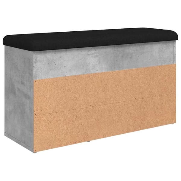 vidaXL Skobänk betonggrå 82x32x45,5 cm konstruerat trä
