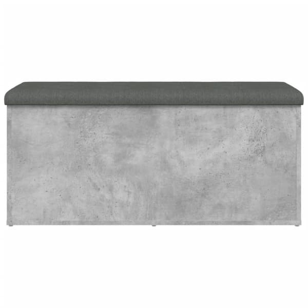 vidaXL opbevaringsbænk 102x42x45 cm konstrueret træ betongrå
