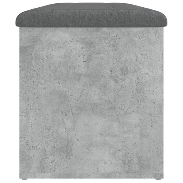 vidaXL opbevaringsbænk 102x42x45 cm konstrueret træ betongrå