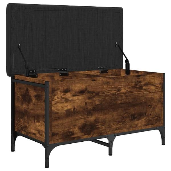vidaXL skobænk 82x42x45 cm konstrueret træ røget egetræsfarve