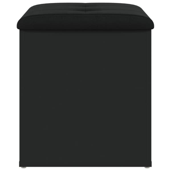 vidaXL Förvaringsbänk svart 42x42x45 cm konstruerat trä