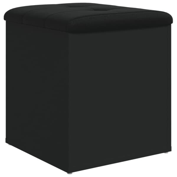 vidaXL Förvaringsbänk svart 42x42x45 cm konstruerat trä