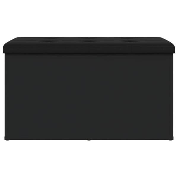 vidaXL opbevaringsbænk 82x42x45 cm konstrueret træ sort