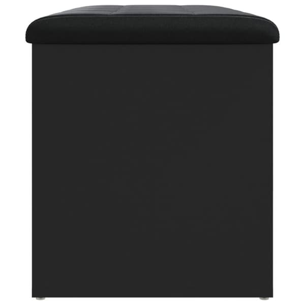 vidaXL opbevaringsbænk 82x42x45 cm konstrueret træ sort