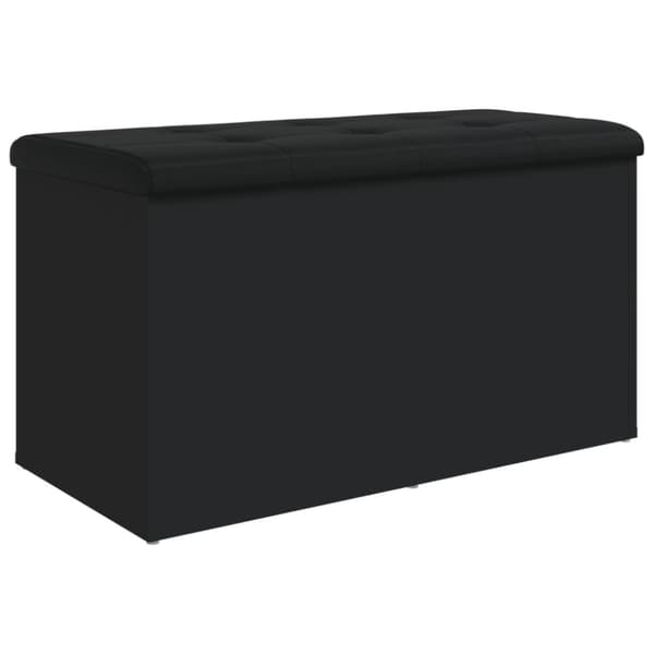 vidaXL opbevaringsbænk 82x42x45 cm konstrueret træ sort