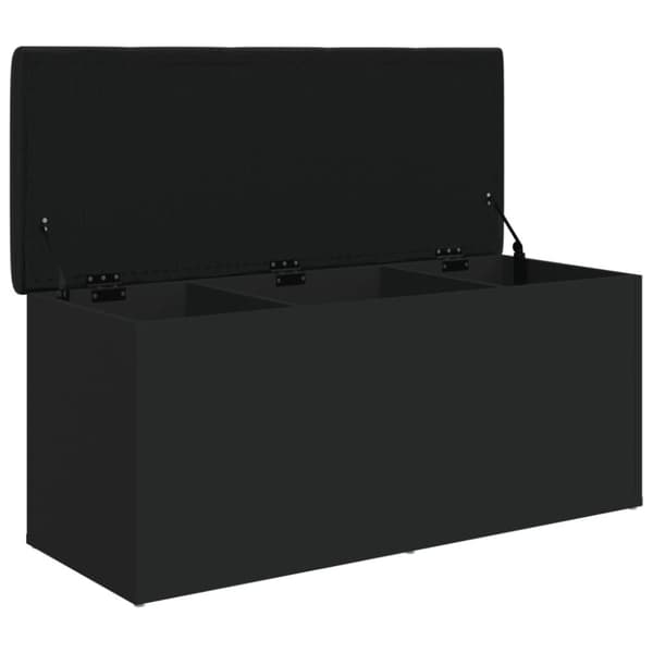 vidaXL opbevaringsbænk 102x42x45 cm konstrueret træ sort