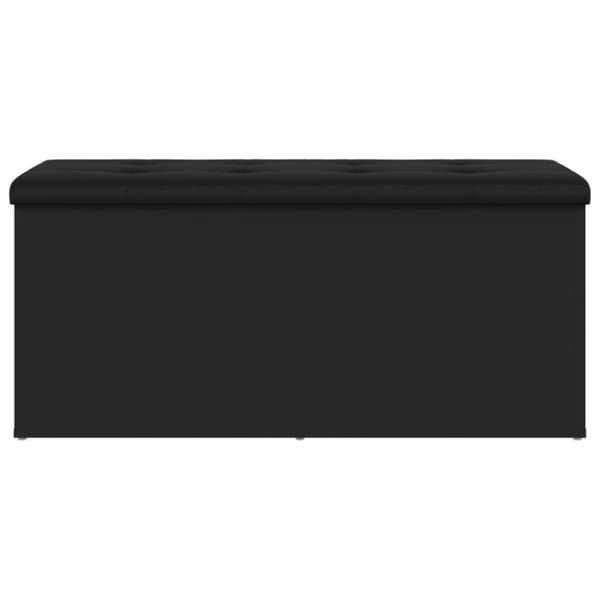 vidaXL opbevaringsbænk 102x42x45 cm konstrueret træ sort