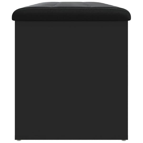 vidaXL opbevaringsbænk 102x42x45 cm konstrueret træ sort