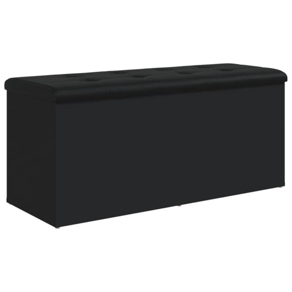 vidaXL opbevaringsbænk 102x42x45 cm konstrueret træ sort