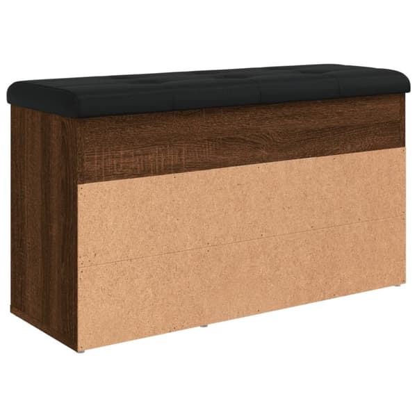 vidaXL skobænk 82x32x45,5 cm konstrueret træ brun egetræsfarve