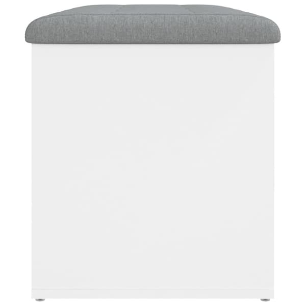 vidaXL Förvaringsbänk vit 82x42x45 cm konstruerat trä