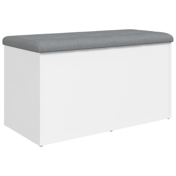 vidaXL Förvaringsbänk vit 82x42x45 cm konstruerat trä