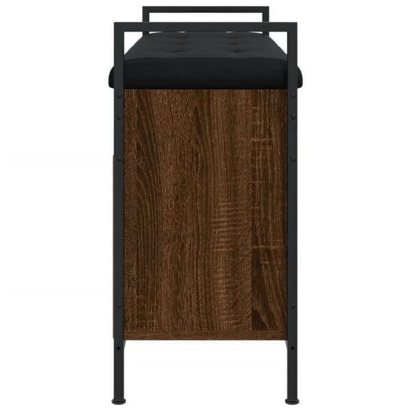 vidaXL Skobänk brun ek 85,5x32x57,5 cm konstruerat trä