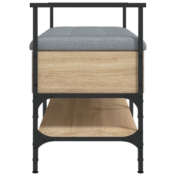 vidaXL Skobänk sonoma-ek 85,5x42x57,5 cm konstruerat trä