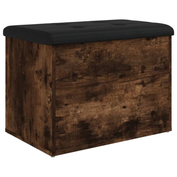 vidaXL skobænk 62x42x45 cm konstrueret træ røget egetræsfarve
