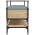 Miniatyrbillede 6 af 11: vidaXL skobænk 85,5x42x57,5 cm konstrueret træ sonoma-eg