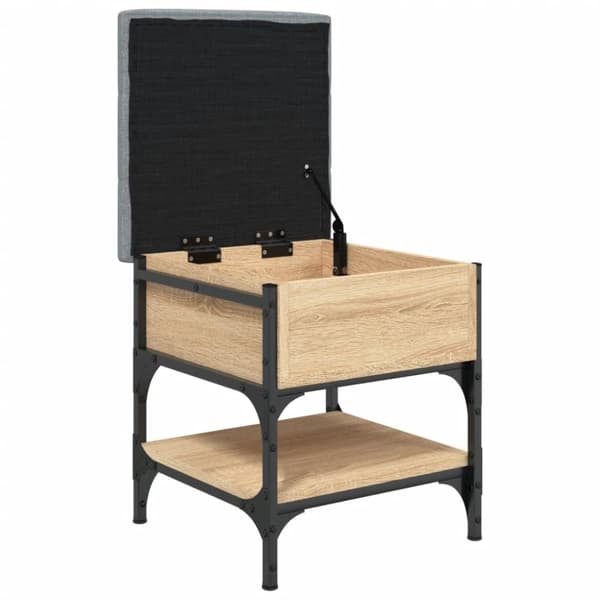 vidaXL skobænk 42x42x45 cm konstrueret træ sonoma-eg
