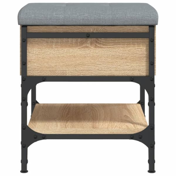 vidaXL skobænk 42x42x45 cm konstrueret træ sonoma-eg