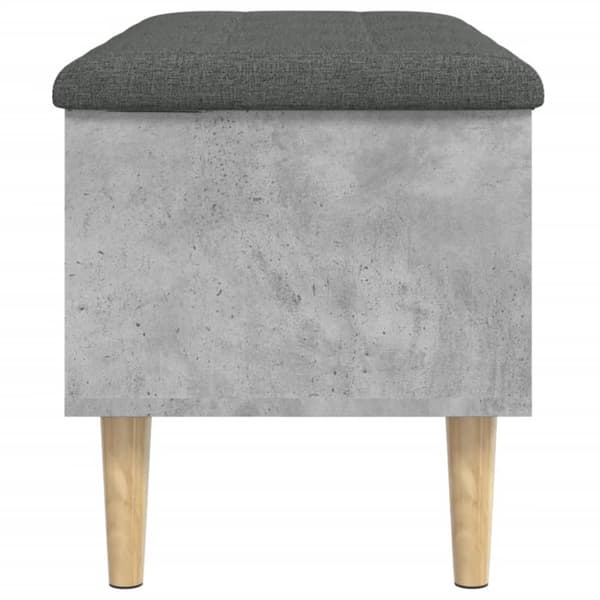 vidaXL Säilytyspenkki betoninharmaa 82x42x46 cm tekninen puu