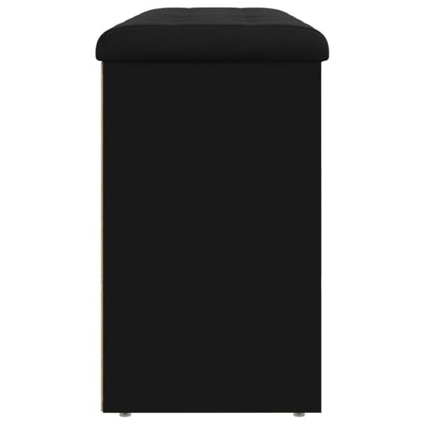 vidaXL skobænk 102x32x50 cm konstrueret træ sort