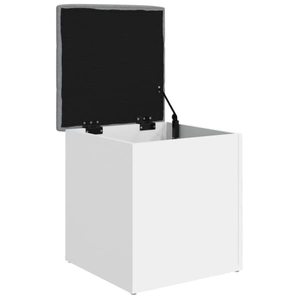 vidaXL Förvaringsbänk vit 42x42x45 cm konstruerat trä
