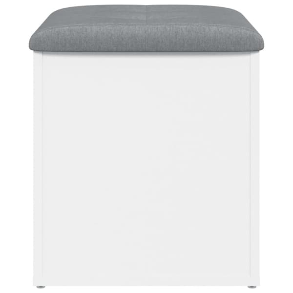 vidaXL Förvaringsbänk vit 42x42x45 cm konstruerat trä