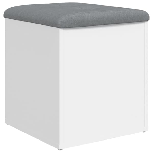 vidaXL Förvaringsbänk vit 42x42x45 cm konstruerat trä