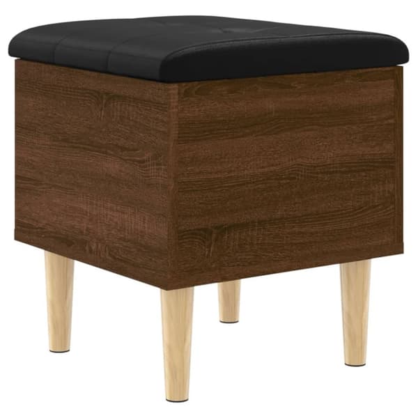 vidaXL Oppbevaringsbenk brun eik 42x42x46 cm konstruert tre