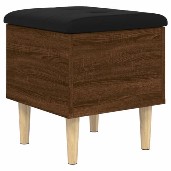 vidaXL Oppbevaringsbenk brun eik 42x42x46 cm konstruert tre