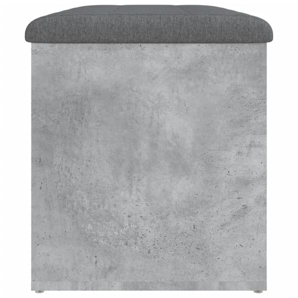 vidaXL Förvaringsbänk betonggrå 82x42x45 cm konstruerat trä