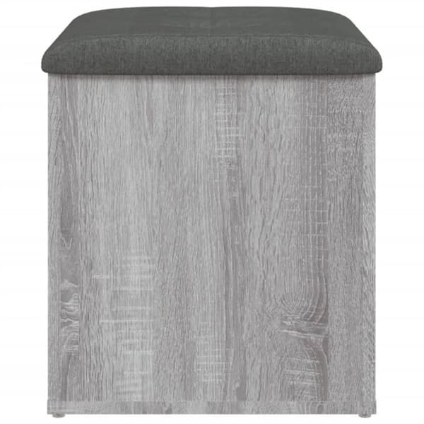 vidaXL skobænk 42x42x45 cm konstrueret træ grå sonoma-eg