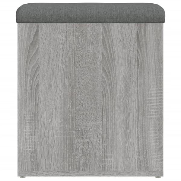 vidaXL skobænk 42x42x45 cm konstrueret træ grå sonoma-eg