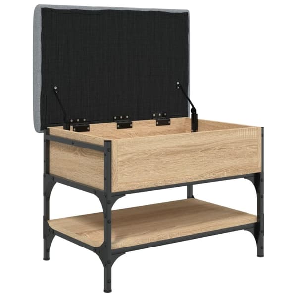 vidaXL skobænk 62x42x45 cm konstrueret træ sonoma-eg