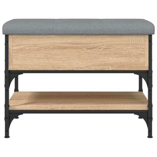 vidaXL skobænk 62x42x45 cm konstrueret træ sonoma-eg