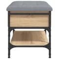 Miniatyrbillede 6 af 11: vidaXL skobænk 62x42x45 cm konstrueret træ sonoma-eg