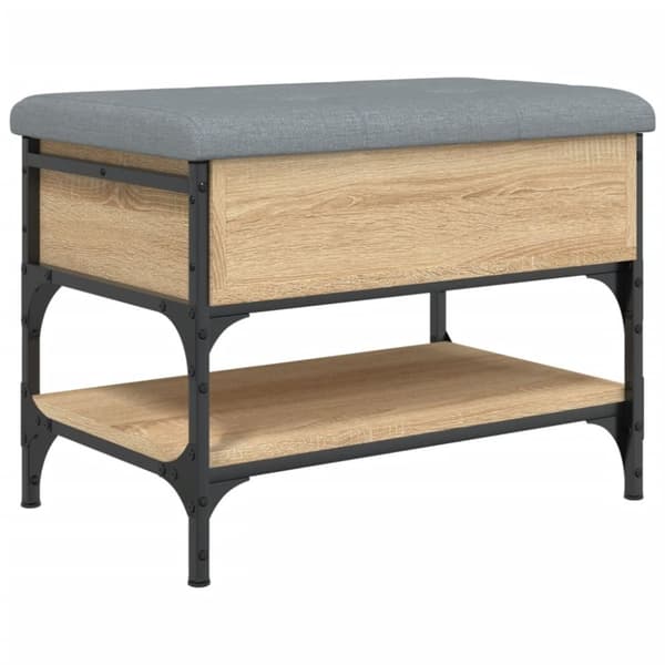 vidaXL skobænk 62x42x45 cm konstrueret træ sonoma-eg