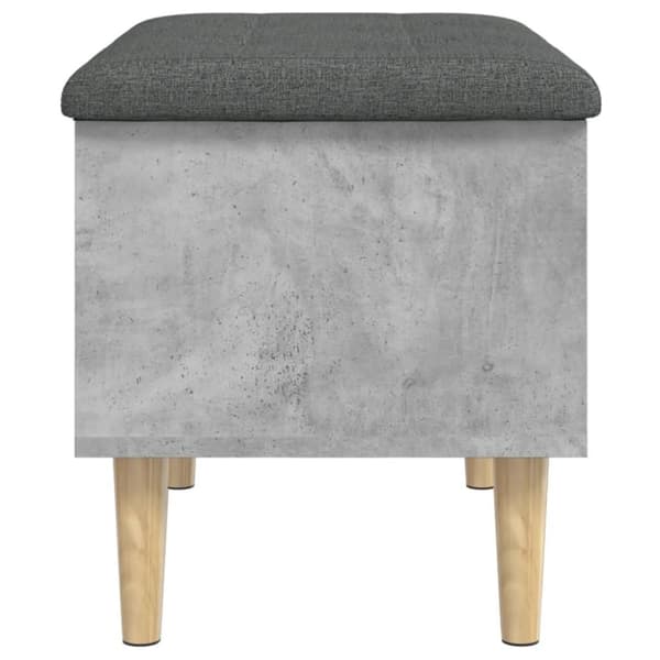 vidaXL Säilytyspenkki betoninharmaa 62x42x46 cm tekninen puu
