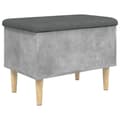 Pikkukuva 7 / 10: vidaXL Säilytyspenkki betoninharmaa 62x42x46 cm tekninen puu
