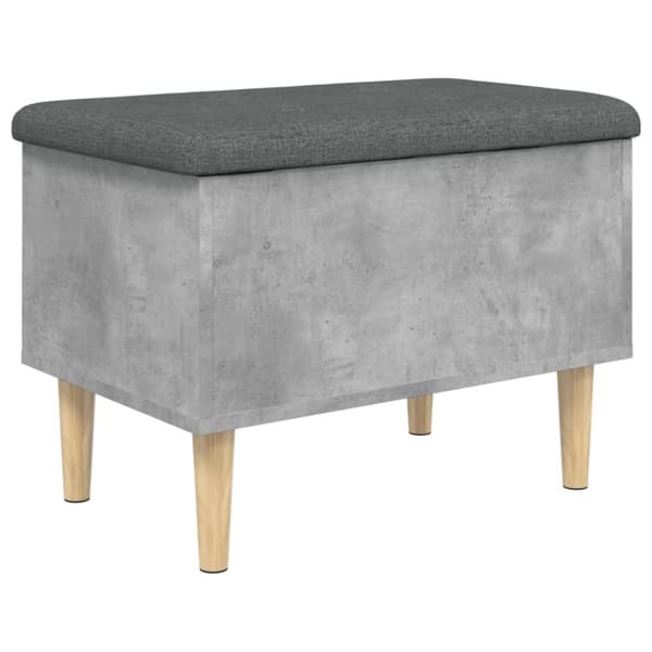 vidaXL Säilytyspenkki betoninharmaa 62x42x46 cm tekninen puu