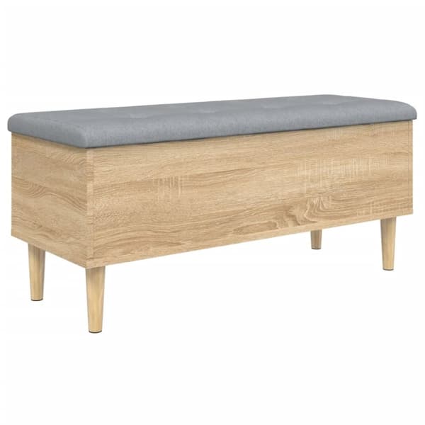 vidaXL skobænk 102x42x46 cm konstrueret træ sonoma-eg