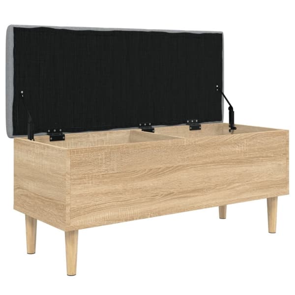 vidaXL skobænk 102x42x46 cm konstrueret træ sonoma-eg